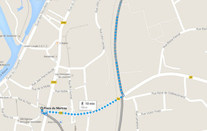 Pour venir aux entrainements à Pontivy