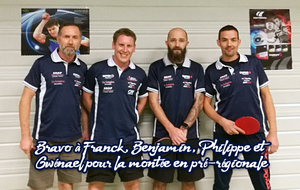 Montée en pré-régionale de l'équipe 1