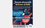 MERCREDI 25 octobre - Journée Découverte du Ping à Pontivy | Salle de Kerjalotte