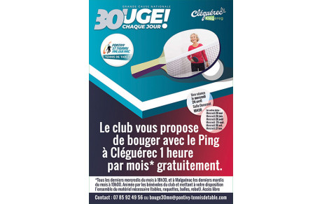 &quot;Bouge 30mn&quot; avec le Ping !!